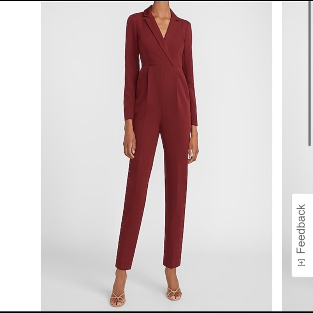 NWT Express red jumpsuit